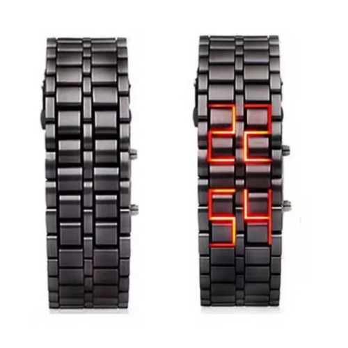 Montre numérique LED Style Iron Samurai